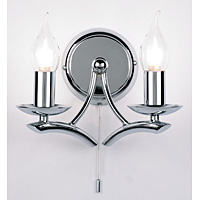 Unbranded 1207 2CH - Polished Chrome Wall Light