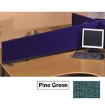 120cm Desk Mounted Woolmix Privacy Screens - Pine Green