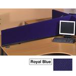 120cm Desk Mounted Woolmix Privacy Screens - Royal Blue