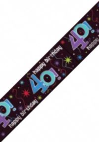 Unbranded 12ft Birthday Banner - 40th Party Continues