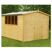 Unbranded 12x8 Finewood Classic Apex Shed with Topcoat and