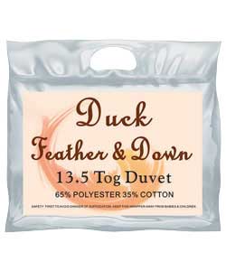 13.5 Tog Duck Feather and Down Duvet - Kingsize