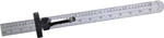 · Sliding pocket clip also acts as a depth gauge · Stainless steel rule with etched graduations in