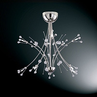 Polished chrome halogen fitting with attractive glass ball detail and inter-changing arms. Height - 