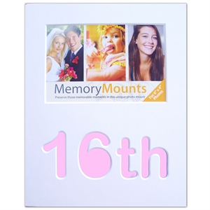 Unbranded 16th Birthday Photo Mount - Pink