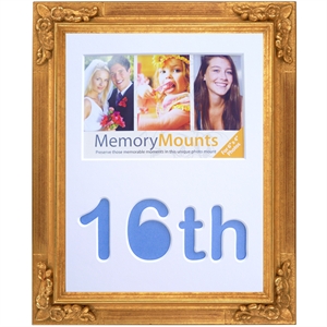 Unbranded 16th Birthday Picture Mount - Blue