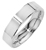 18 Carat White Gold 5mm Flat-Court Band Wedding Ring