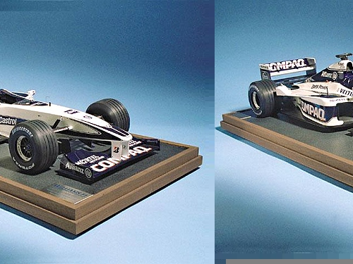 A stunning hand-built 1:8 scale replica of the 2000 season BMW Williams FW22. This car marked the