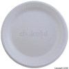 Unbranded 18cm Diameter White Plastic Plates Pack of 10