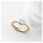 Unbranded 18ct Gold 1/2 carat Diamond Ring J