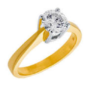 Unbranded 18CT GOLD 1CT DIAMOND SOLITAIRE RING, L