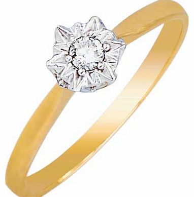 Unbranded 18ct Gold Diamond Solitaire Ring