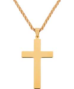 Unbranded 18ct Gold Plated Silver Cross Pendant