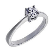 Unbranded 18CT WG 1/2CT DIAMOND SOLITAIRE RING