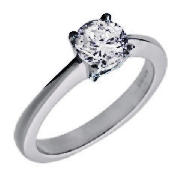 Unbranded 18CT WG 1CT DIAMOND SOLITAIRE RING