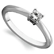 Unbranded 18CT WHITE GOLD 1/4CT DIAMOND RING N