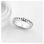 Unbranded 18CT WHITE GOLD 1CT DIAMOND FULL ETERNITY RING, O