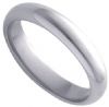 18k White Gold heavy weight wedding band with a court comfort fit