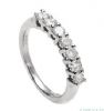 18k white gold eternity ring, claw-set with diaomonds weighing 1 carat