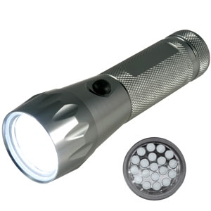 19 LED Torch Scare away the dark with this super bright 19 LED Bulb Torch! One LED would provide a l