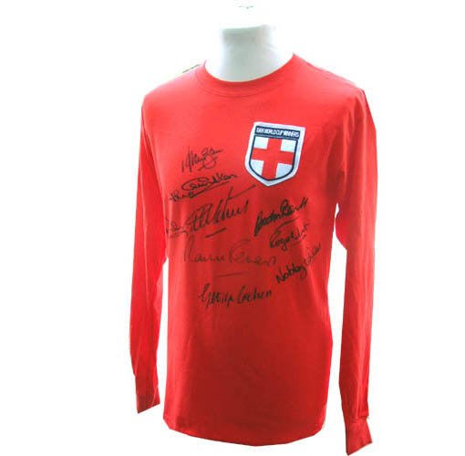 1966 Special Edition multi-signed England shirt