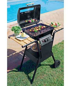2 Burner Gas BBQ with Side Table