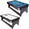 That`s right! Two (2) full size professional tables in one! Pool on one side, air hockey on the othe