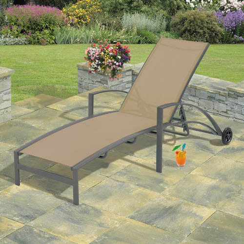 Unbranded 2 x Suntime Antigua Multi-Position Lounger with