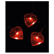 Unbranded 20 B/O Red Heart Lights