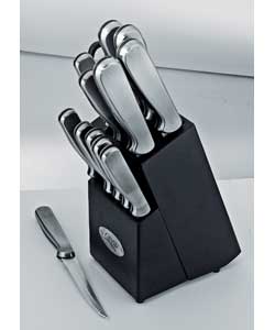 Unbranded 20 Piece Stainless Steel Knife Block And Gauge Set
