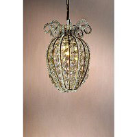 Unbranded 200 PB GO - Gold and Crystal Pendant Light