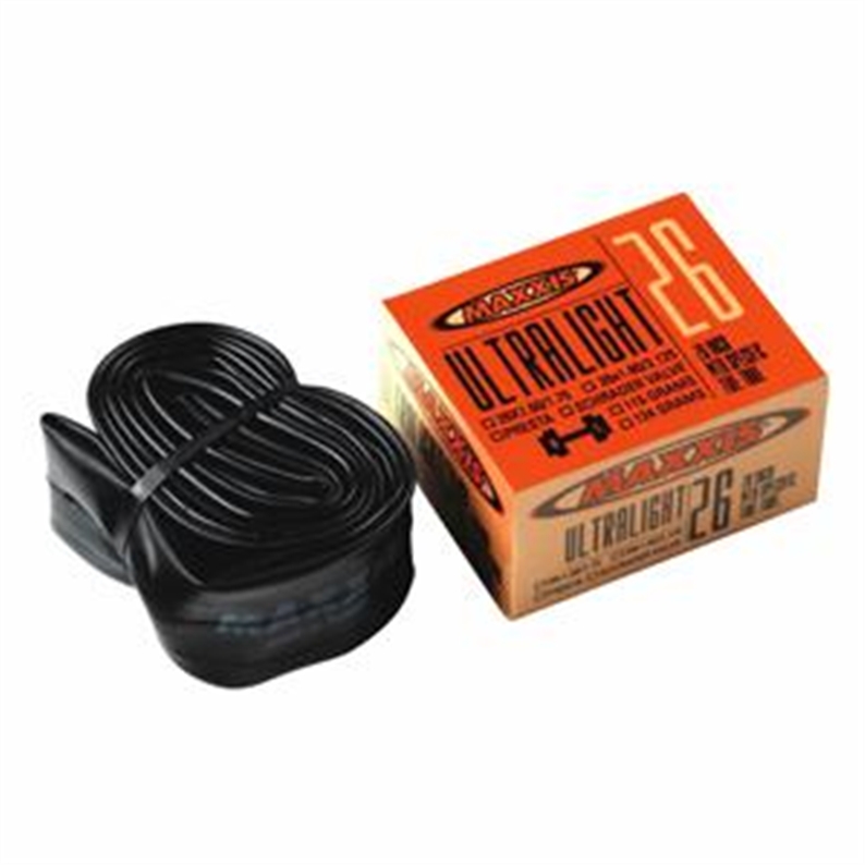 Maxxis ultralight tubes are the standard in performance inner tubes for racing and training