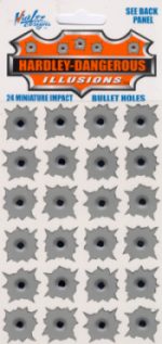 .22 Calibre Bullet Holes Sticker Sheet