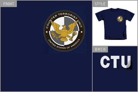 Unbranded 24 (CTU Logo) T-shirt brv_19613000_P
