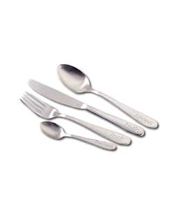 24 Piece Script Cutlery Set