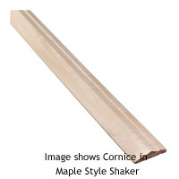 Dimensions: (W)2400 mm , Fix to the top outside edge of wall cabinets, Cornice fits all cabinets,