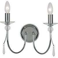 Unbranded 2433 2CH - Polished Chrome Wall Light