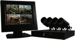 Unbranded 250GB DVR with 4 Security Cameras and 10 Inch