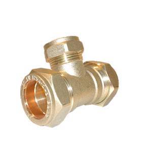 Unbranded 28x28x22mm Reducing Tee Compression Fittings -