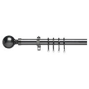 Unbranded 29mm Metal Pole with Ball finial 180cm Black