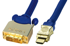 2m Premium Gold HDMI to DVI-D Cable