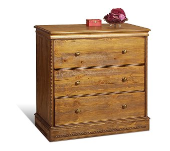 3 Drawer Wide Chest - Chateau