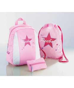 Set includes back pack, gym sack and pencil case.P