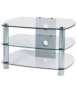 3 Shelf Glass TV Stand
