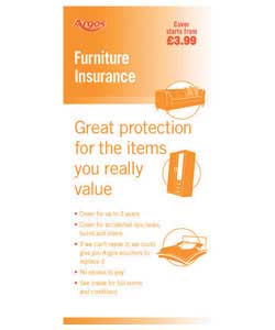 Unbranded 3 Year Furniture Insurance - Bedroom Fitments 300 and Over