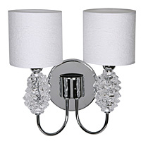 Unbranded 314 2CH - Chrome and Crystal Wall Light