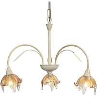 Unbranded 3229 3CG - 3 Light Cream and Gold Hanging Light
