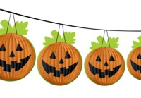 364cm Pumpkin Lantern Garland Fright Night