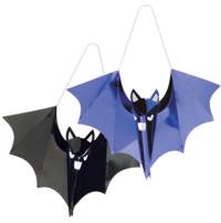 Hang these six bats up around the house or on a bunch of twisted twigs for an effective Halloween