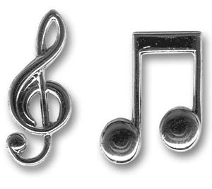 Unbranded 3D Musical Notes- Cufflinks
